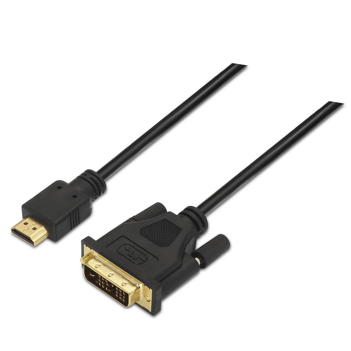 Aisens A117-0090 HDMI til DVI-kabel - Sort 1,8 m billede