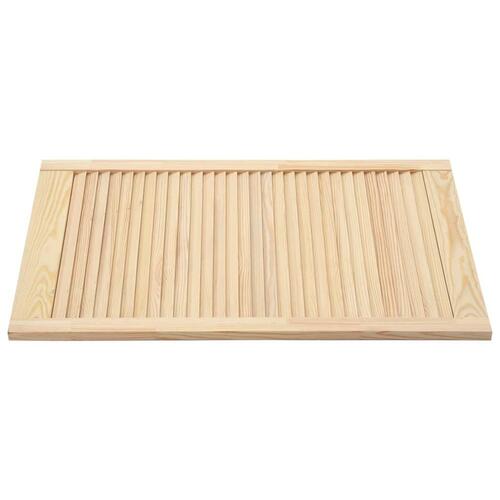 Skabslåger 2 stk. 99,3x59,4 cm lameldesign massivt fyrretræ