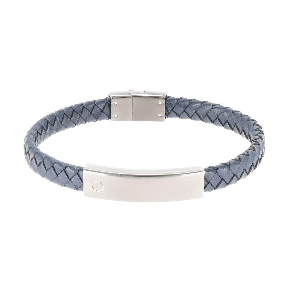 One Jewels OAMB4101LA armbånd til mænd - grå flettet billede