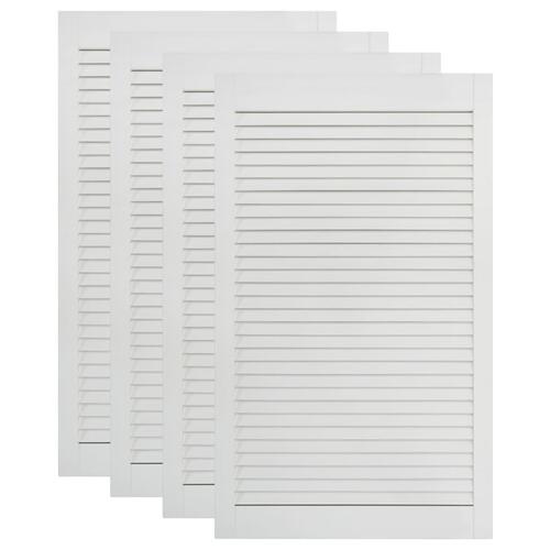 Skabslåger 4 stk. 99,3x49,4 cm lameldesign massivt fyr hvid