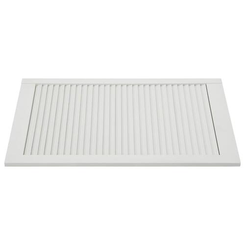 Skabslåger 4 stk. 99,3x59,4 cm lameldesign massivt fyr hvid