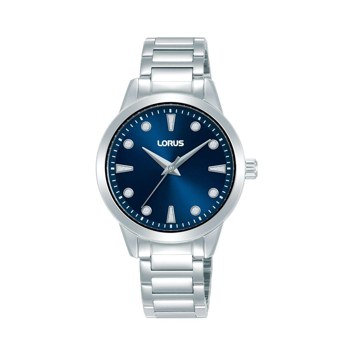 Lorus RG261YX9 dameur - sølvfarvet armbåndsur med blå skive billede