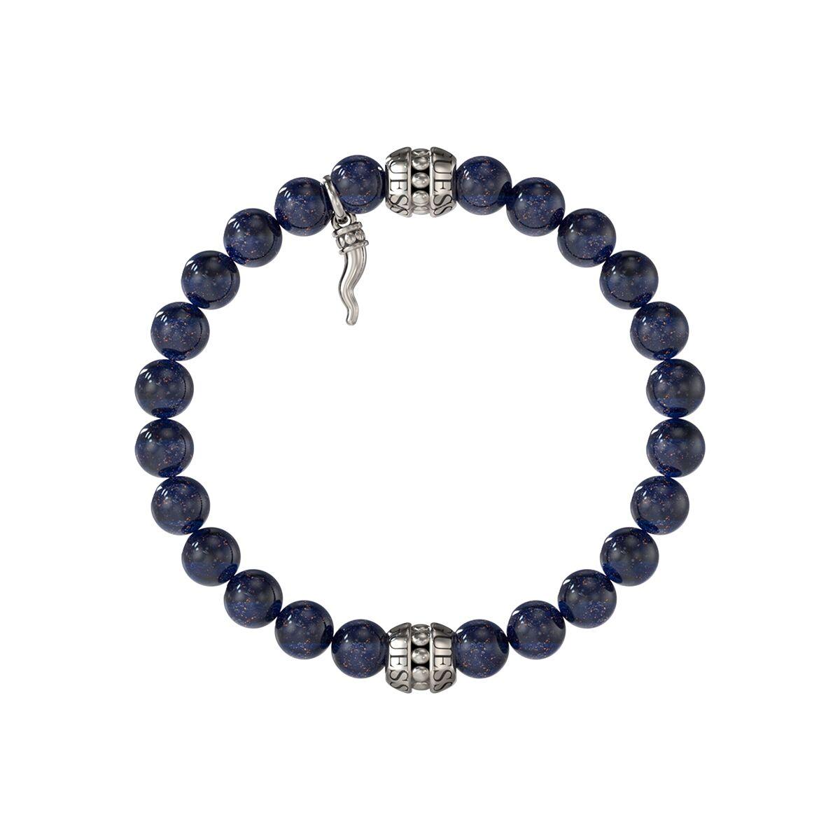 Guess armbånd til mænd - JUMB06022JWSTLPT-U, blå perler billede