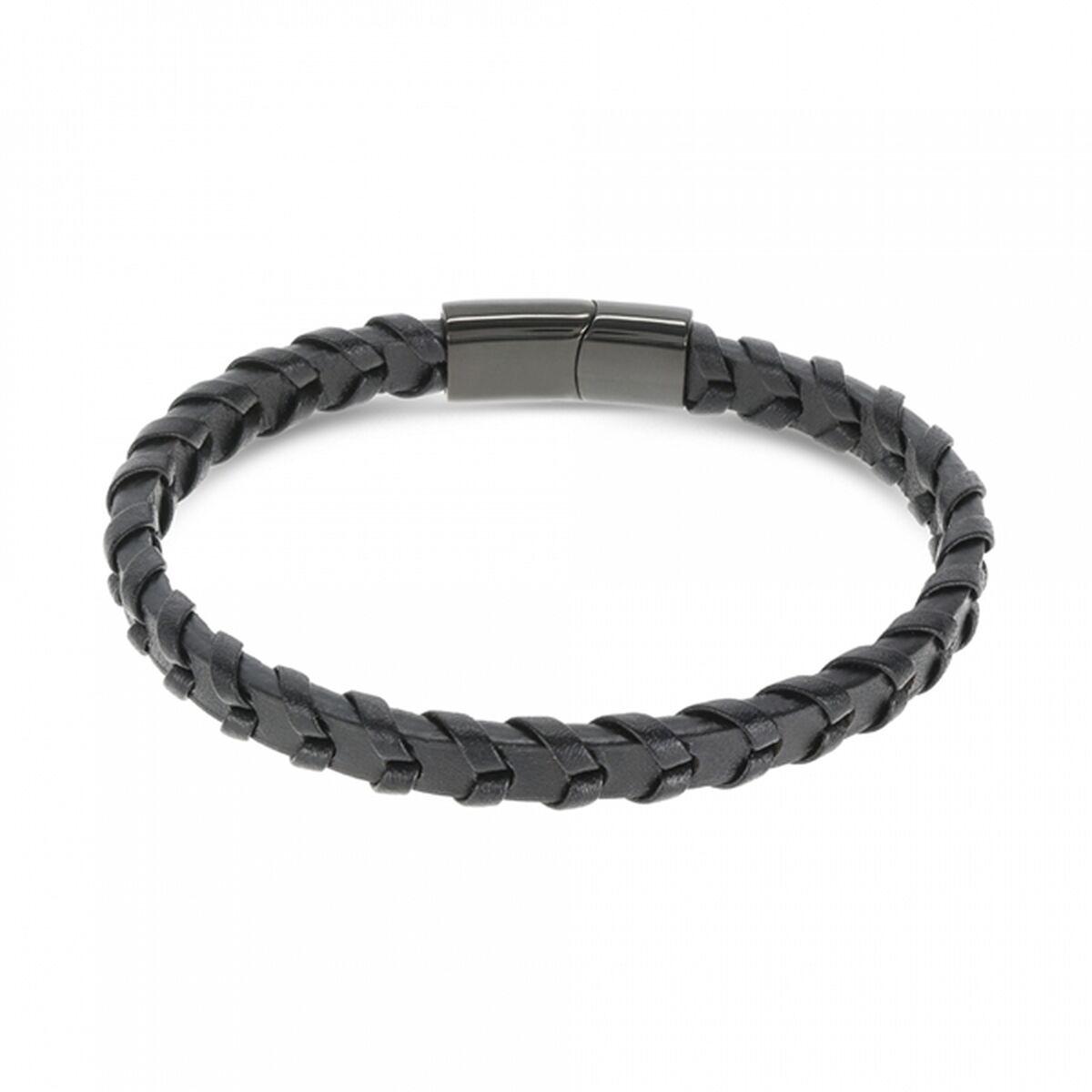 One Jewels OAMB3214LP armbånd til mænd - sort flettet billede