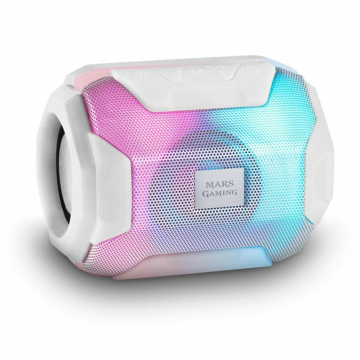 Mars Gaming MSBAXW Bluetooth-højttaler - Hvid RGB, 10 W billede