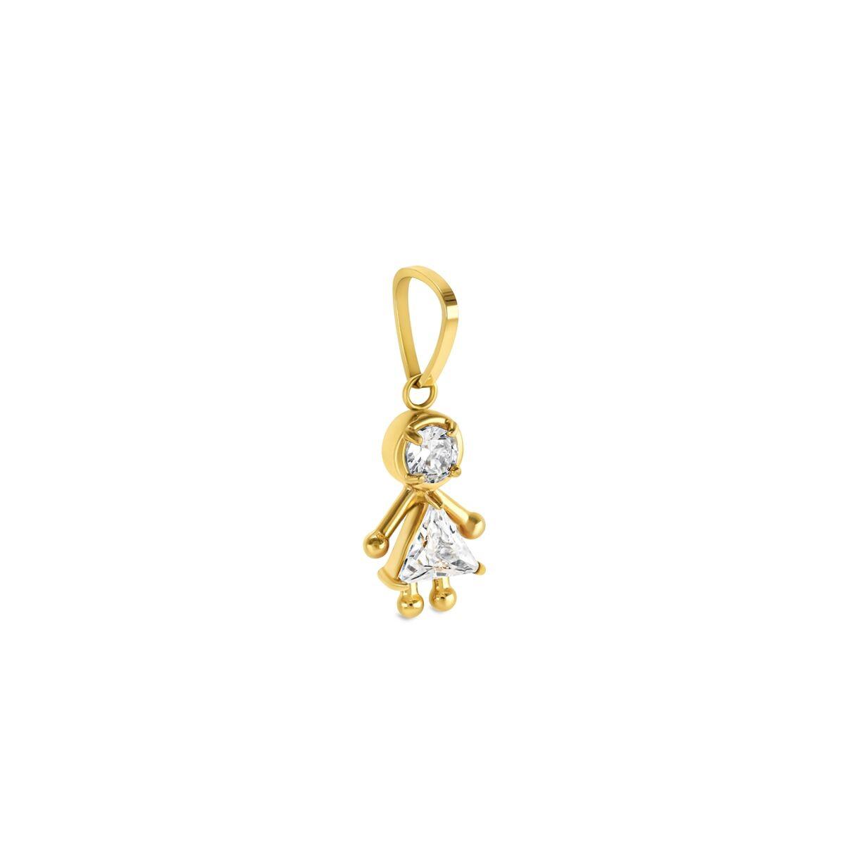 One Jewels OJEBC724 vedhæng - gylden pige-motiv billede