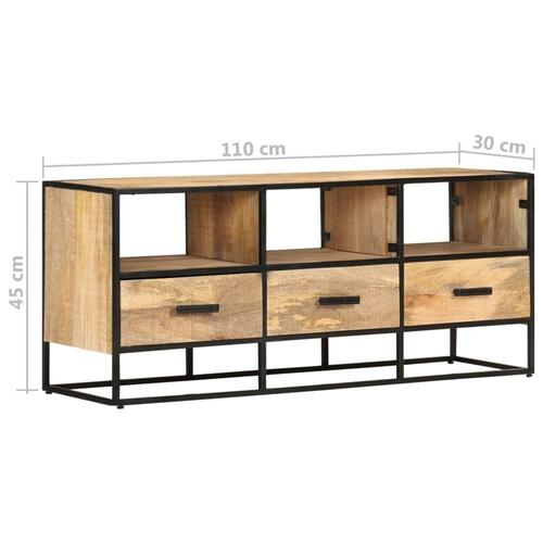Tv-skab 110x30x45 cm ru mangotræ