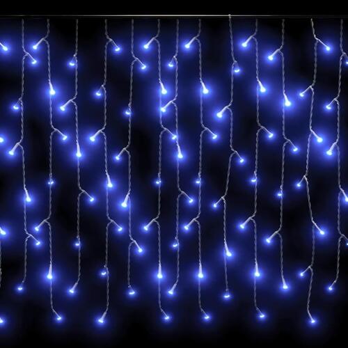 Lysgardin 10 m 400 LED'er 8 funktioner blå