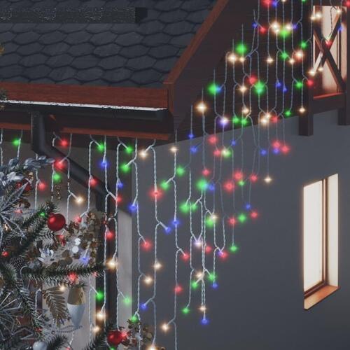 LED-lysgardin 10 m 400 LED'er 8 funktioner farverigt lys