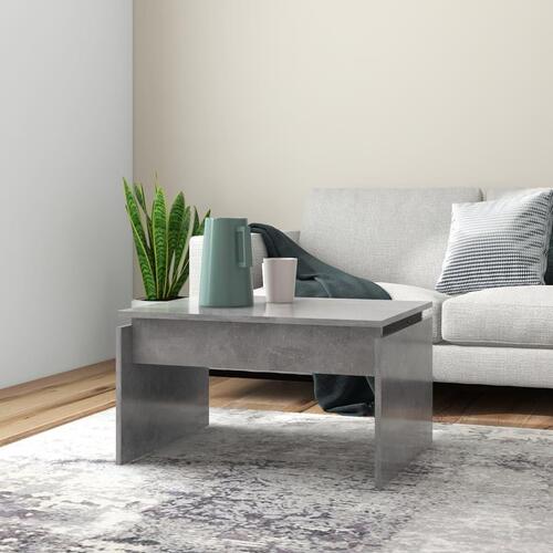 Sofabord 68x50x38 cm konstrueret træ betongrå