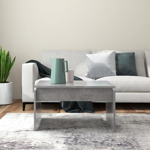 Sofabord 68x50x38 cm konstrueret træ betongrå