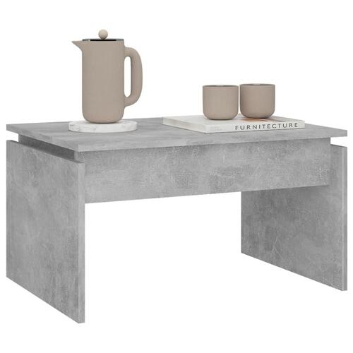 Sofabord 68x50x38 cm konstrueret træ betongrå