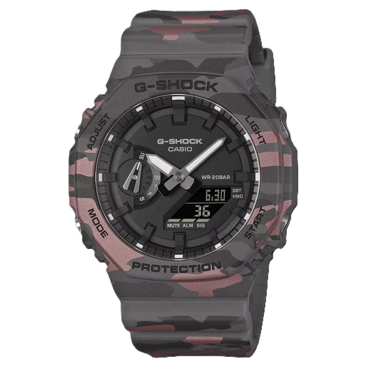 Casio G-Shock GA-2100CM-8AER herreur - sort camo 45,5 mm billede