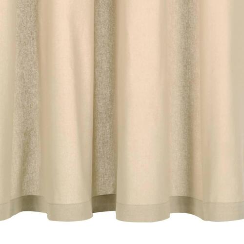 Gardiner med metalringe 2 stk. 140 x 245 cm bomuld beige