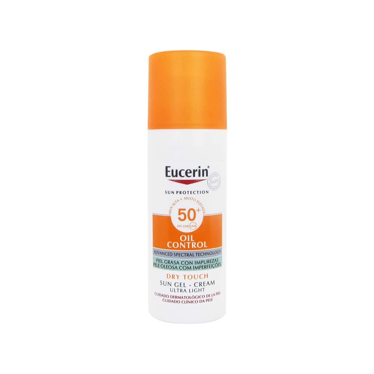 Eucerin Oil Control Sun Gel-Cream SPF 50+ - solcreme til ansigtet