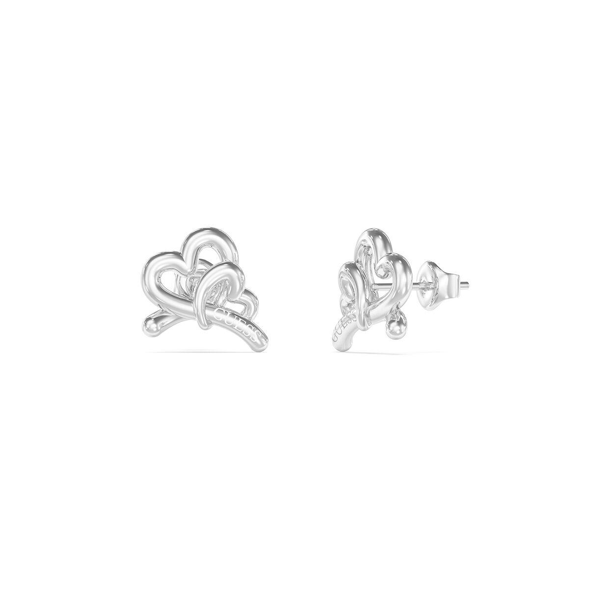 Guess JUBE06058JWRHT-U ørestikker - sølvfarvet hjerte-design billede