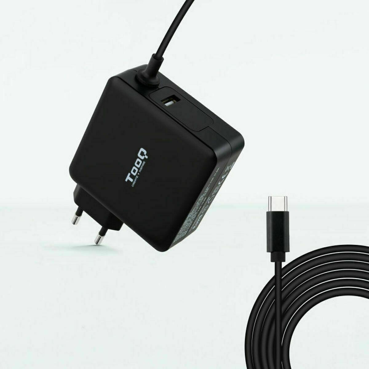 TooQ TQLC-USBC90PD laptop-oplader 90 W - USB-C/USB-A, EU-stik billede