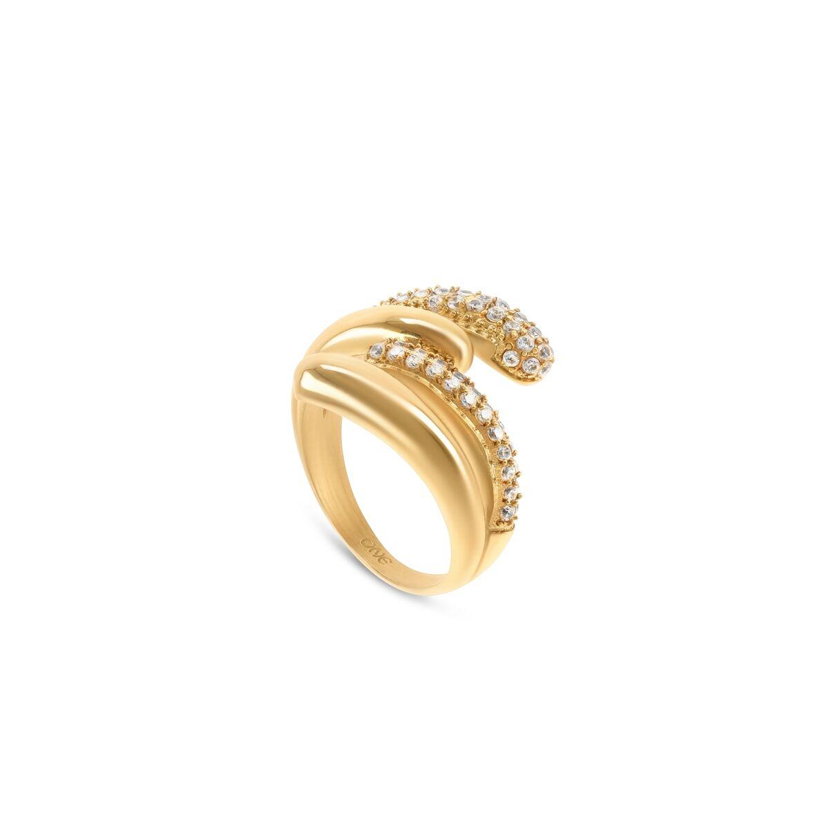 One Jewels OJBR04G-8 ring til kvinder - gylden, str. 8 billede