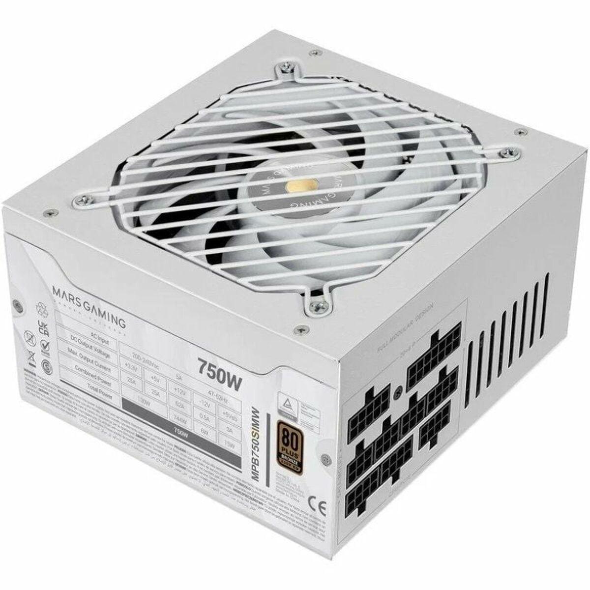Mars Gaming MPB750SIMW - ATX strømforsyning 750 W, 80 Plus Bronze, hvid billede