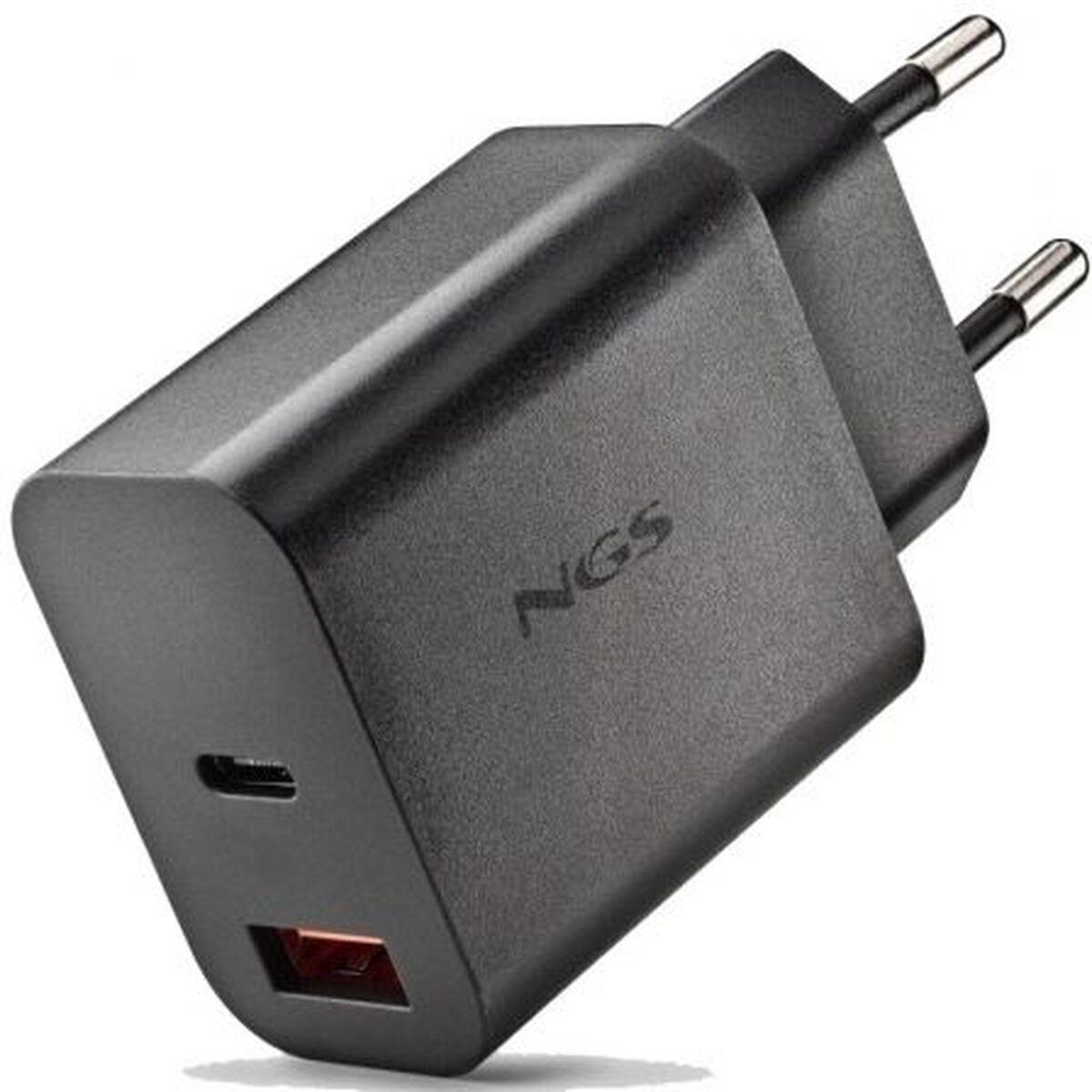 NGS ERA30WBLACK USB-C/USB vægoplader 30 W - Sort billede