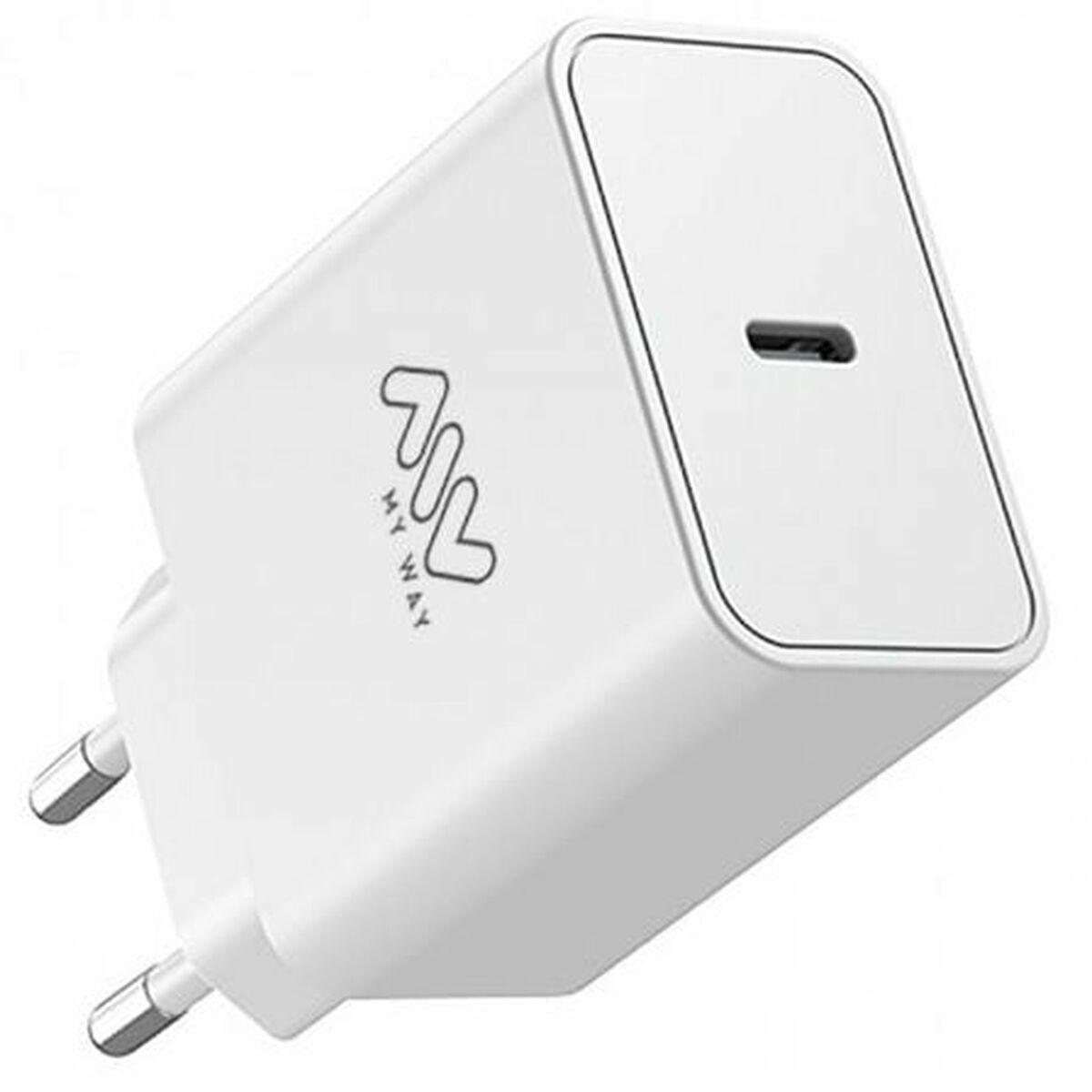 Myway MWACC0018 vægoplader USB‑C 45 W - Hvid billede