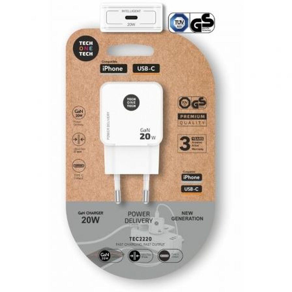 Tech One Tech TEC2220 vægoplader 20 W USB‑C Power Delivery billede