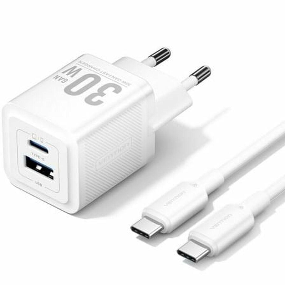 Vention TZ-FEQW0-EU-01 biloplader - kompakt USB/Type-C billede