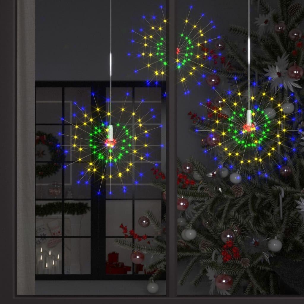 Udendørs fyrværkerilys - 4 stk. 20 cm, 560 LED, flerfarvet billede