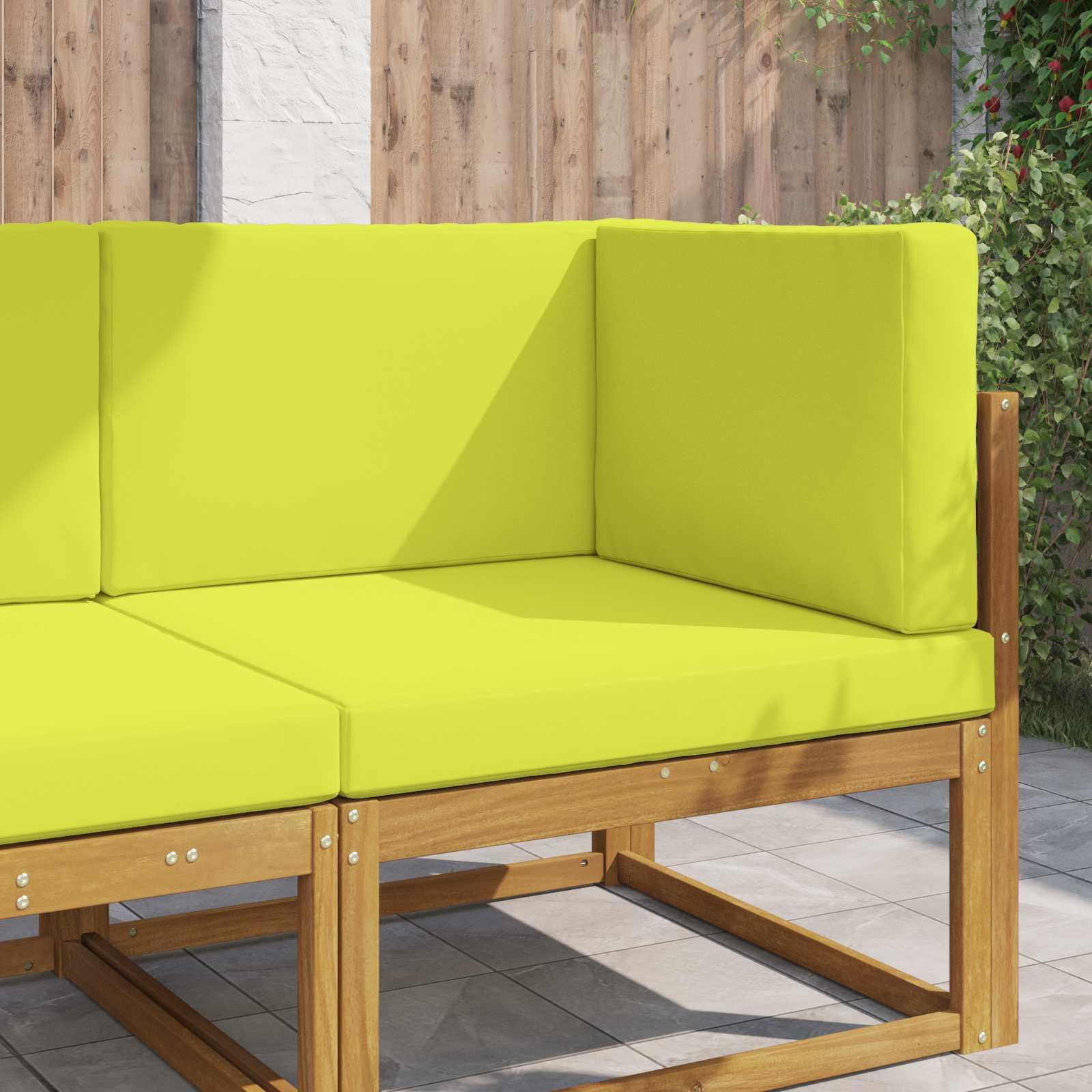 Udendørs Sofa Pude 3 stk Grøn Polyester billede