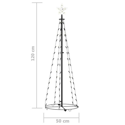 Lysende kegletræ 50x120 cm 70 LED'er varmt hvidt lys