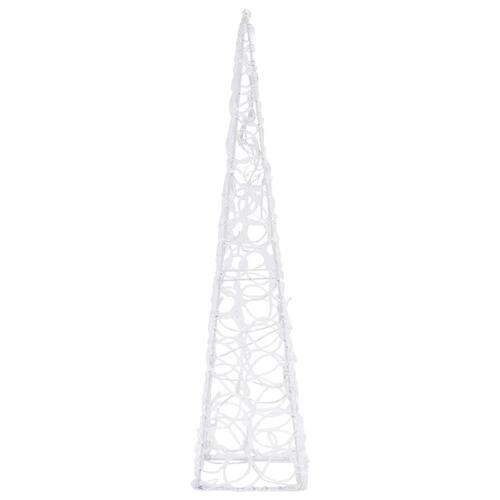 Dekorativ LED-lyskegle 60 cm akryl varm hvid