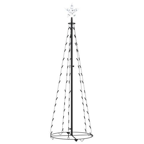 Kegleformet juletræ 84 LED'er 50x120 cm blåt lys