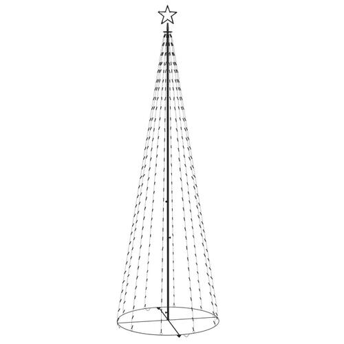 Lysende kegletræ 100x300 cm 330 LED'er koldt hvidt lys