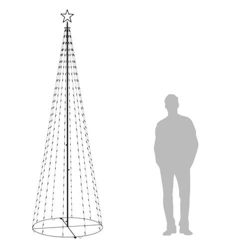 Lysende kegletræ 100x300 cm 330 LED'er koldt hvidt lys