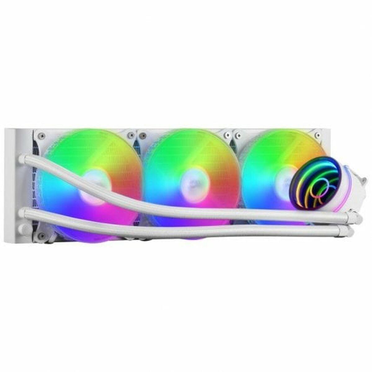 Mars Gaming MLONE360W 360 mm AIO væskekøler - hvid, ARGB billede