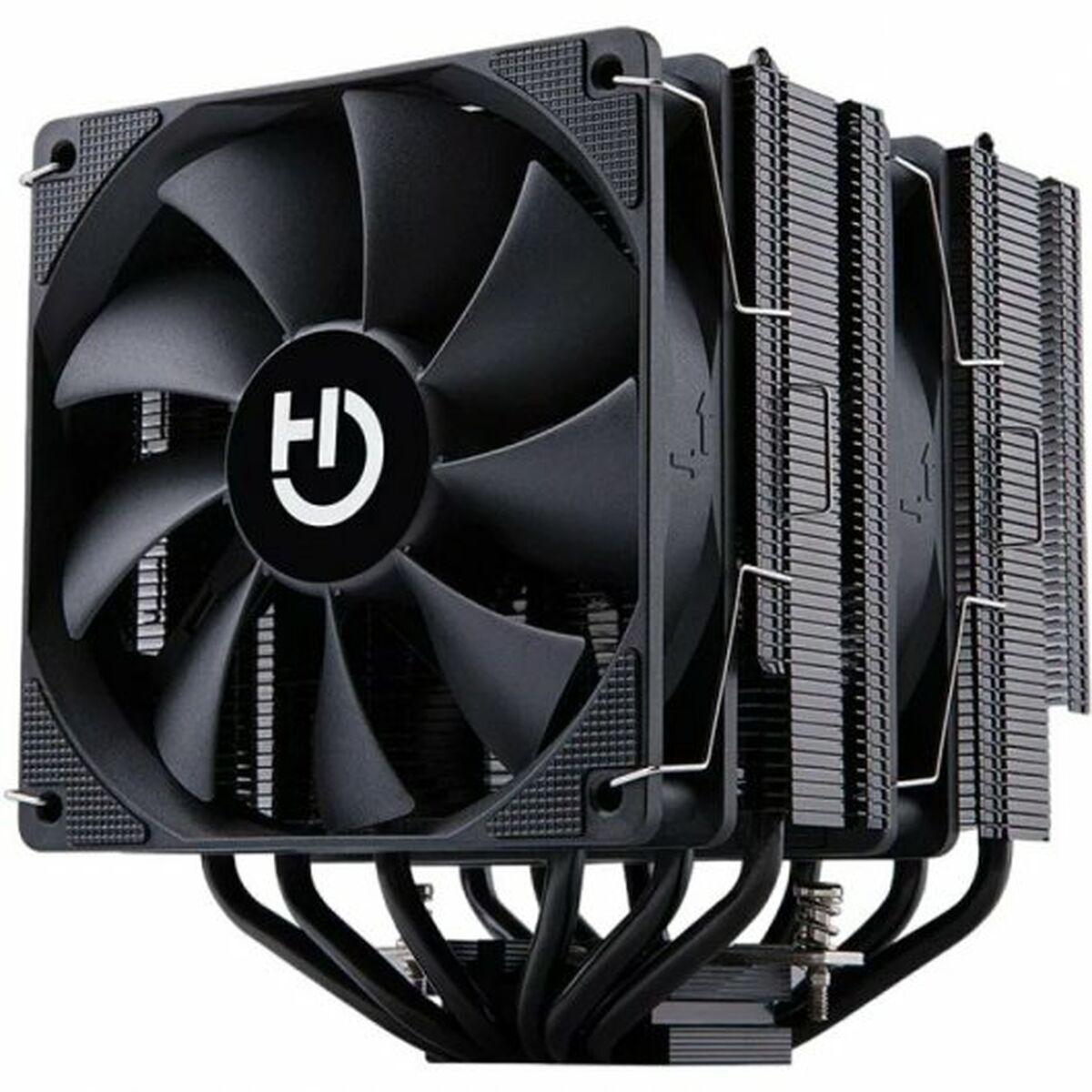 Hiditec C20 PRO CPU-køler 120 mm - sort, 2 blæsere billede