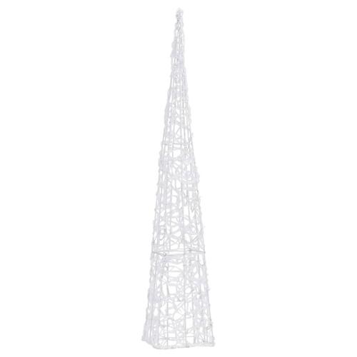 Dekorativ LED-lyskegle 90 cm akryl flerfarvet