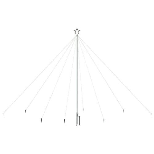 LED-juletræ 576 LED'er 3,6 m inde/ude blåt lys