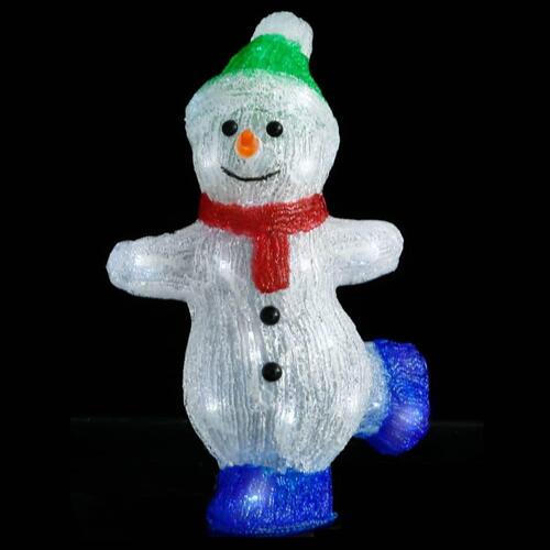 LED-julefigurer 3 stk. akryl inde/ude