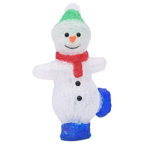 LED-julefigurer 3 stk. akryl inde/ude