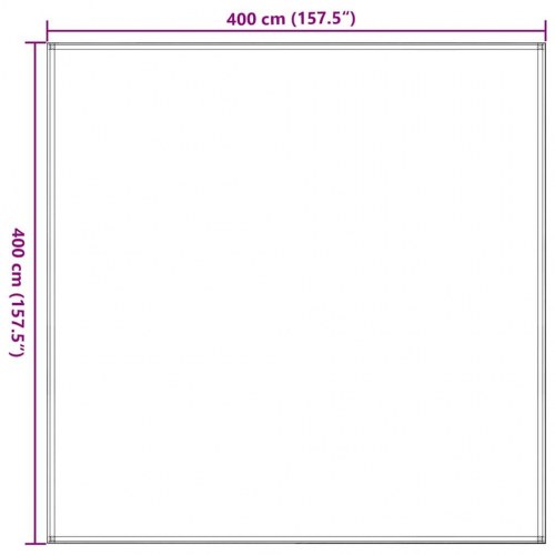 Telttæppe 400 × 400 cm i HDPE - blå campingtæppe