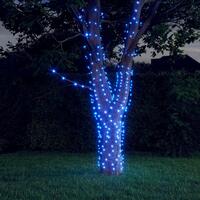 Lyskæder 5 stk. 5x200 LED inde/ude soldrevet blå