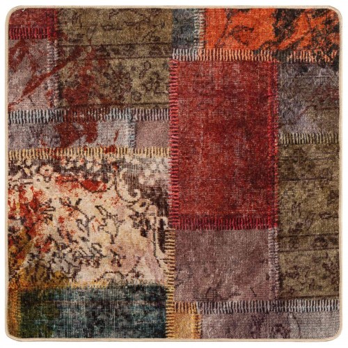 Gulvtæppe MARSA - flerfarvet 100 x 100 cm