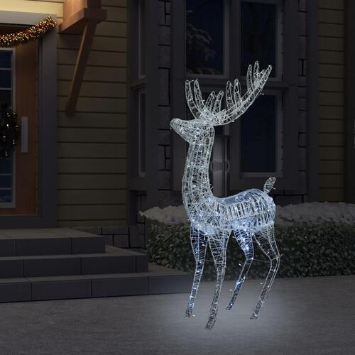 Julerensdyr XXL 180 cm 250 LED'er akryl kold hvid