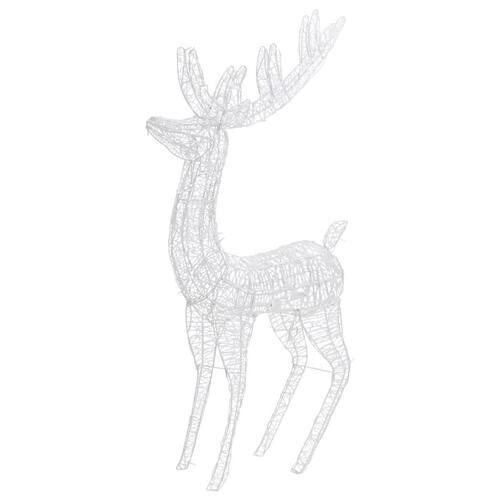 Julerensdyr XXL 180 cm 250 LED'er akryl kold hvid