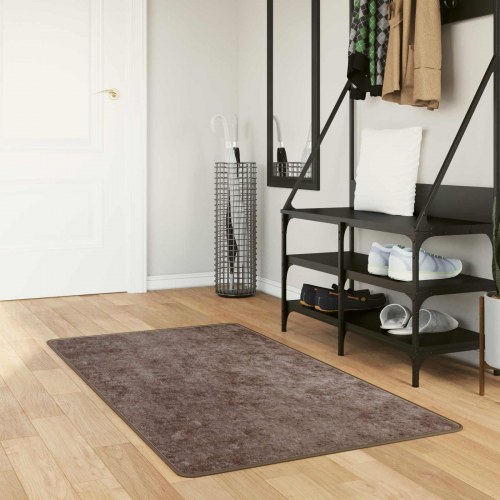 Løber tæppe MARSA - grå 100 × 150 cm, polyester med skridsikker PVC-bagside