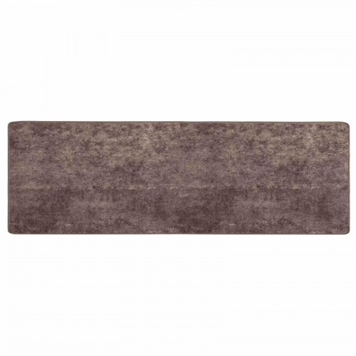 Løber tæppe MARSA - grå 80 × 250 cm, polyester med skridsikker PVC-bagside