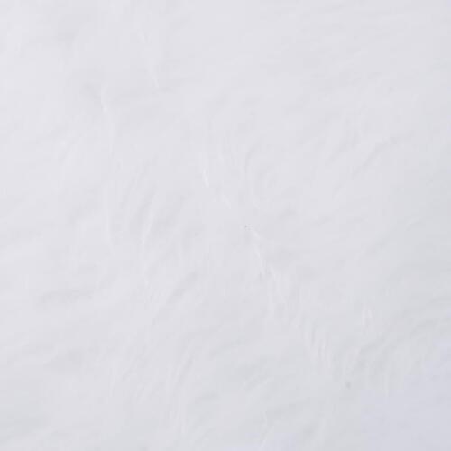 Skjuler til juletræsfod 122 cm kunstpels hvid