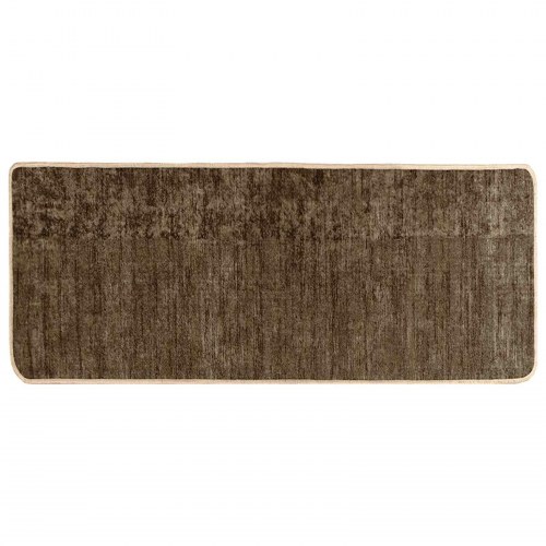 Løber tæppe MARSA - skovgrøn 100 × 200 cm, polyester med skridsikker PVC-bagside