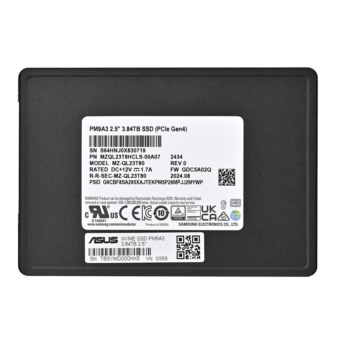 Samsung PM9A3 3,84 TB U.2 NVMe SSD – PCIe 4.0 (DWPD 1)